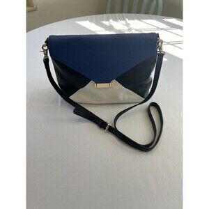 Zenith Handbag Purse Blue, White, Black Crossbody NWT